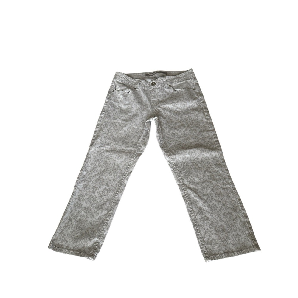 Jordache‎ Jeans Women's Gray White Crop Sz 6